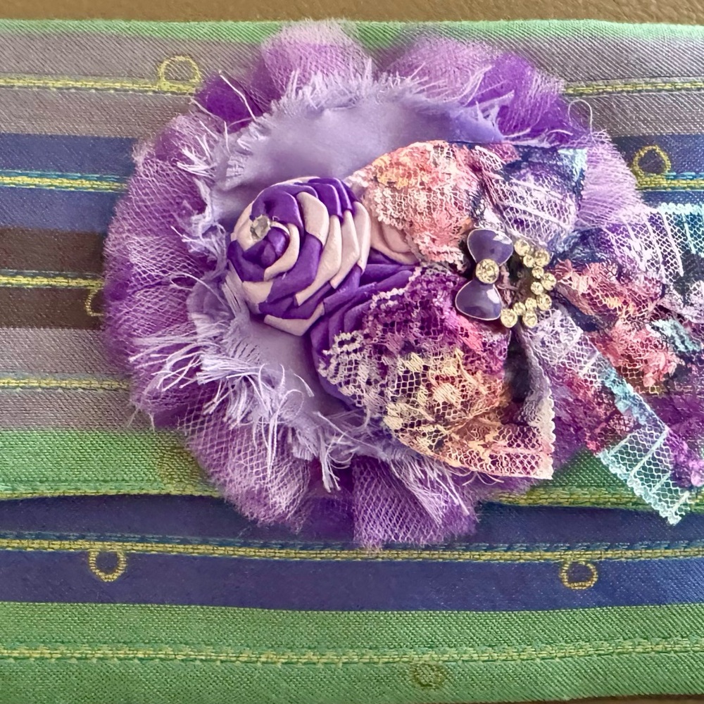 & Other Stories Purple and Pink Hair Accessories with Floral and Tulle Details